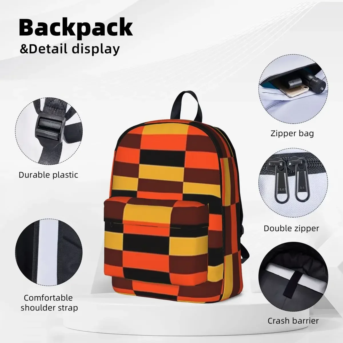 London Underground Train Seat Cover Woman Backpacks Boys Bookbag Waterproof Students School Bags Portability Laptop Rucksack