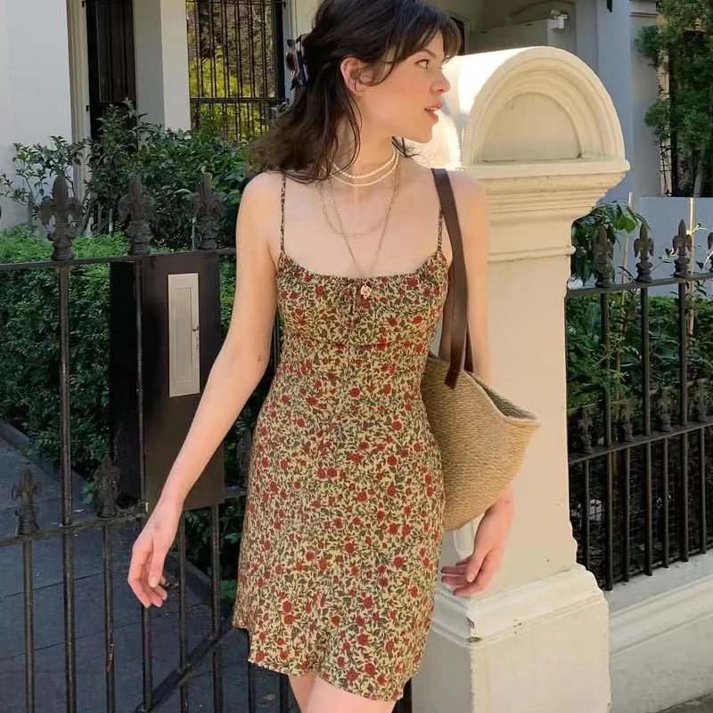 Kaiareformation All'inizio della primavera cinturino di lusso Dr Blogging Sle stampa floreale vita alta gonna a trapezio con chiusura a cerniera