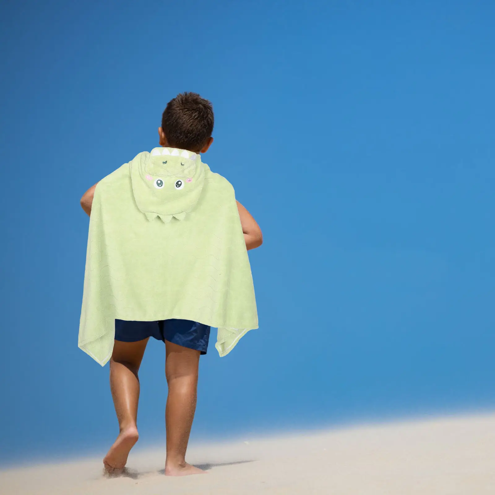 

Детское полотенце с капюшоном, ультра-впитывающее, из мягкого кораллового флиса, с изображением динозавра, для пляжа и ванной, для мальчиков и девочек