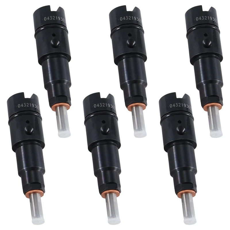 

6 Piece Performance Fuel Supply Injector 0432193635 RV275 For Dodge Ram 2500 3500 5.9L L6 98-02