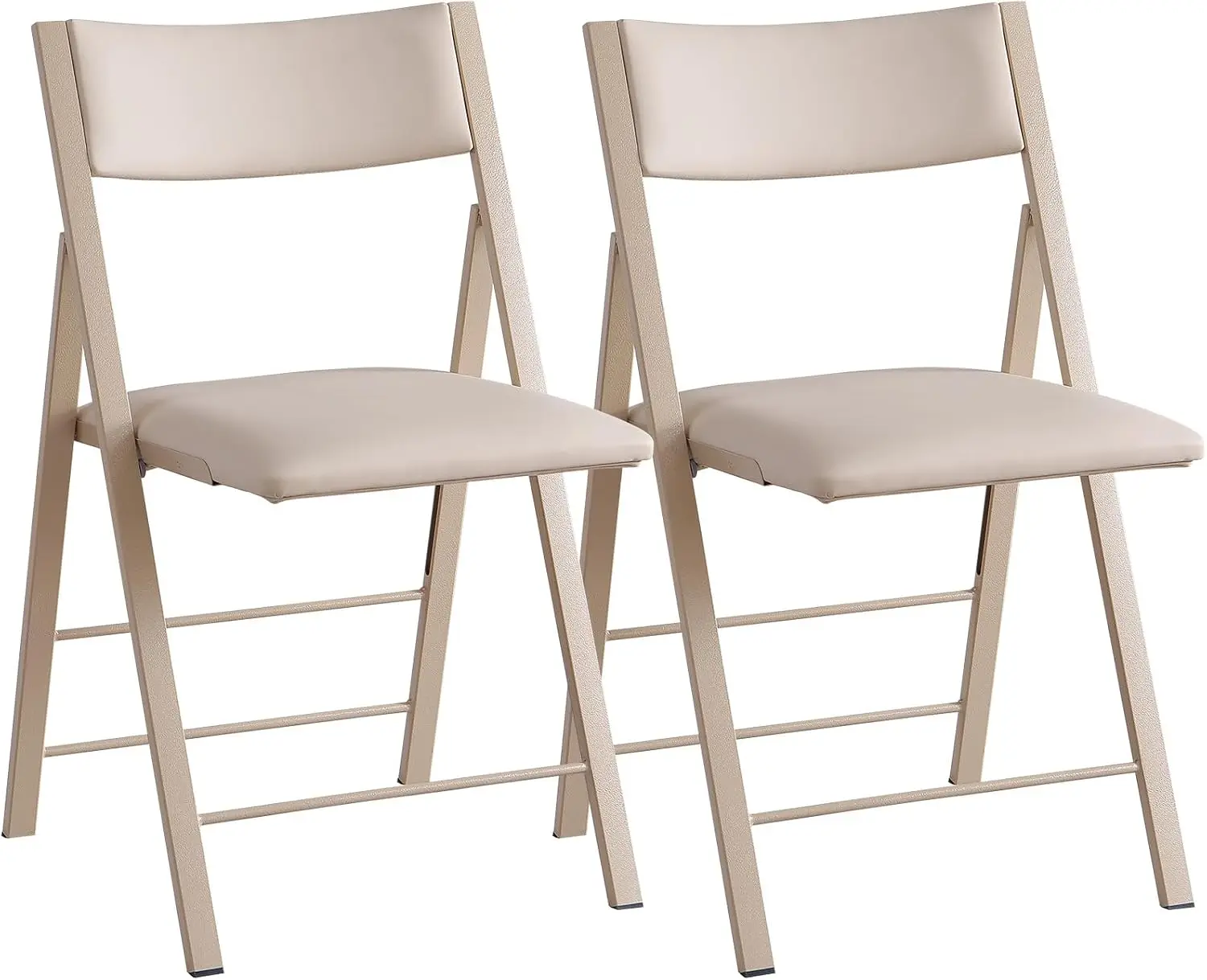 Folding Chairs 2 Pack, 450Lbs Steel Frame Foldable Dining Chairs, Wood | 1.37