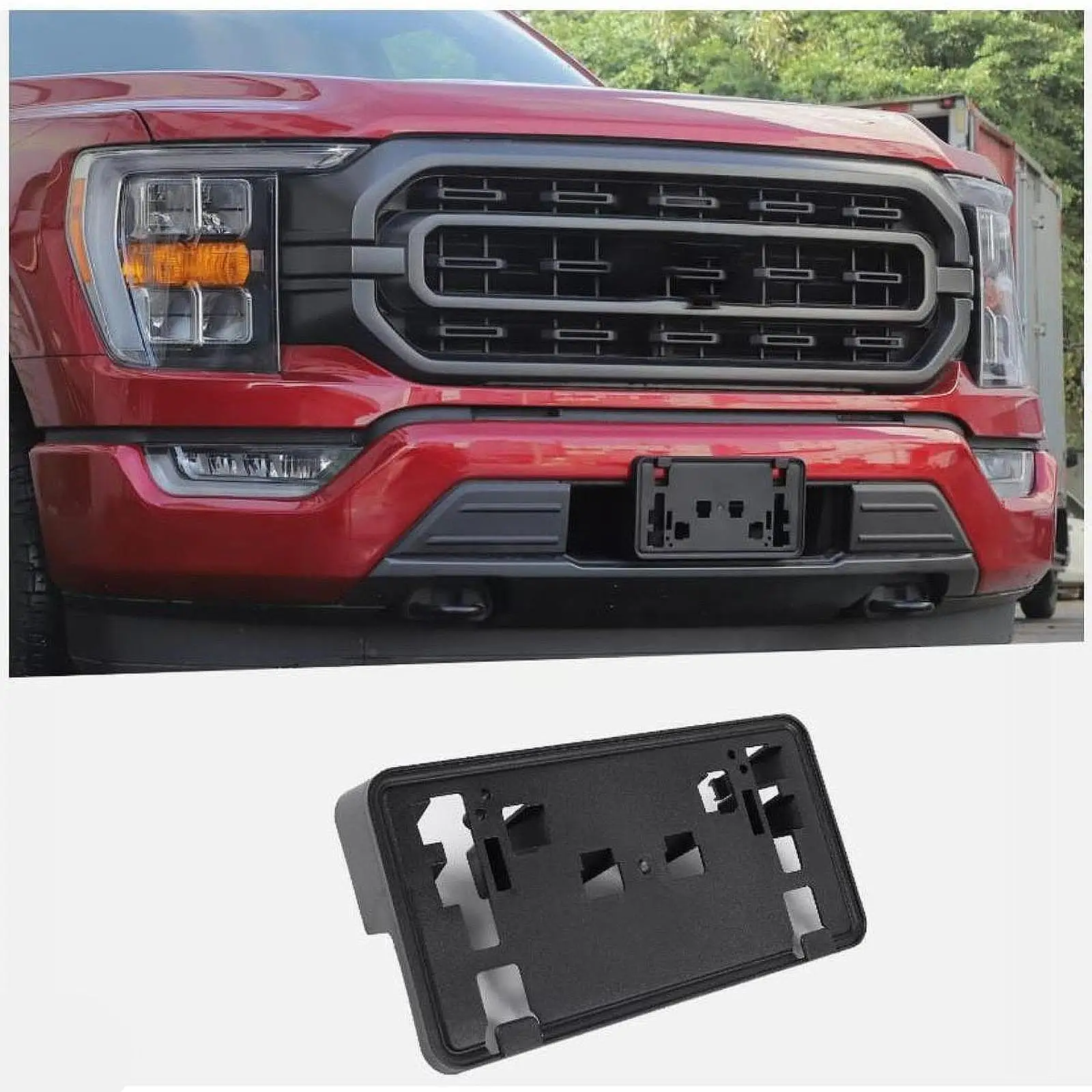 ขายึดป้ายทะเบียนด้านหน้าสําหรับ Ford F-150 2021-2023