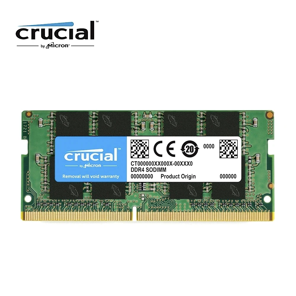 Crucial Ram DDR4 8GB 3200MHz 2400MHz 2666MHz 2133MHz Laptop Memory SODIMM Single Rank  260-Pin Notebook 8GB 3200MHz 2400MHz RAM