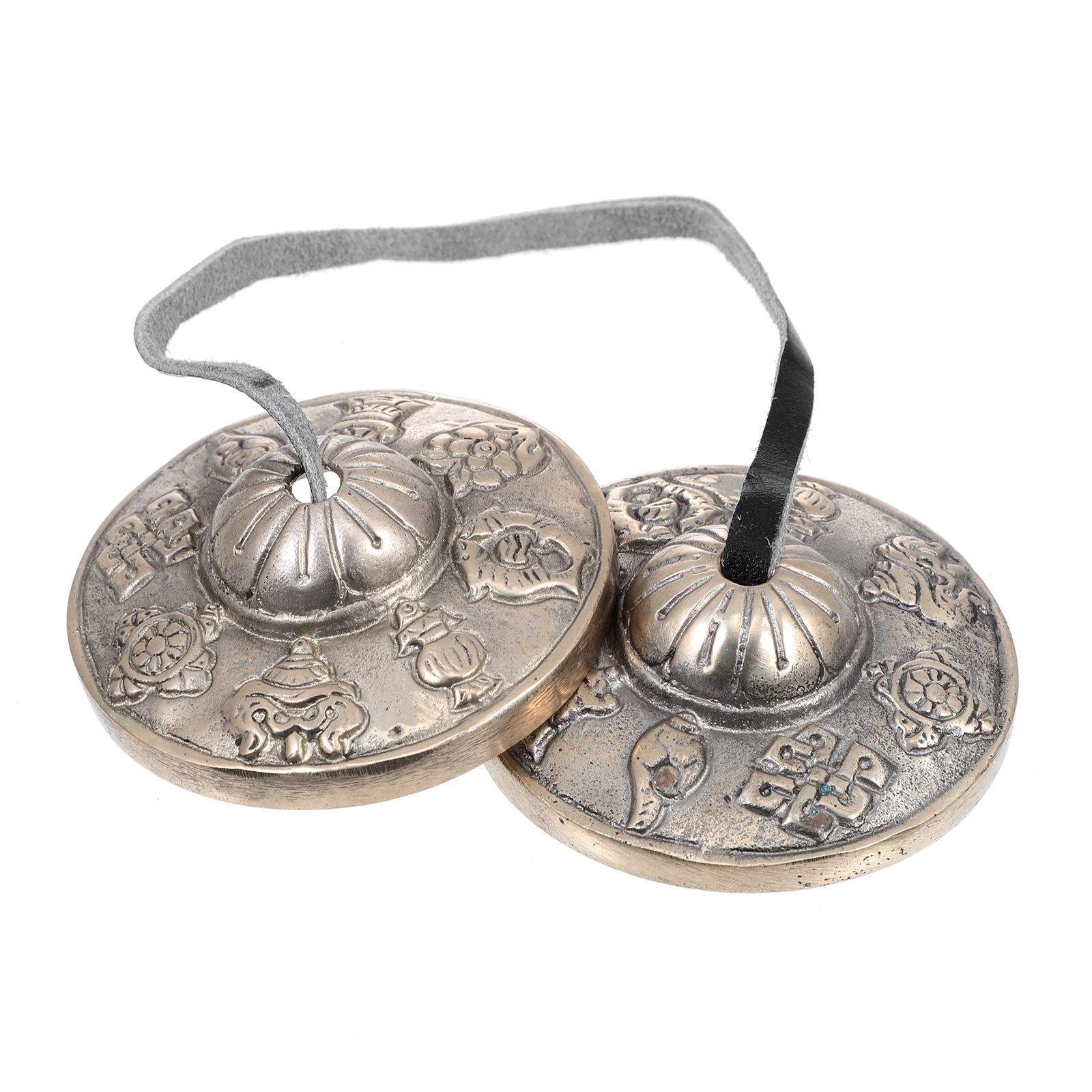 

Small Yoga Chime Finger Cymbals Tibet Spiritual Bells Premium Brass Durable Practical Meditation Marker Percussion