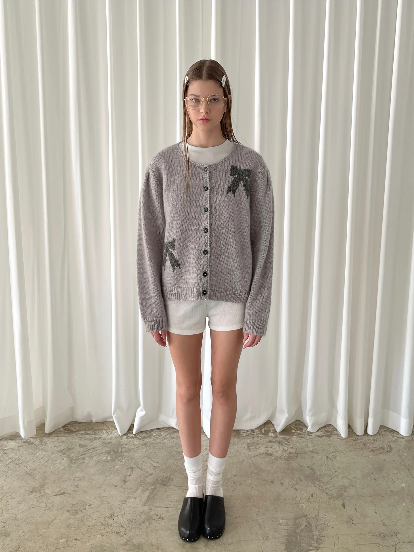 

ay Knot Pattern Long Sve round Ne Open Cardigan PFF GIRL Casual Loose Fit Woolen Sweater for Women