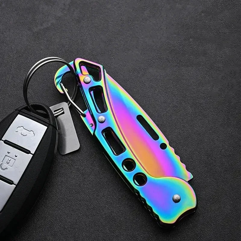Folding Pocket Knife Stainless Steel Survival Hunting Camping Fishing Portable Fruit Carrying Outdoor Tools Survival Hand Tools
