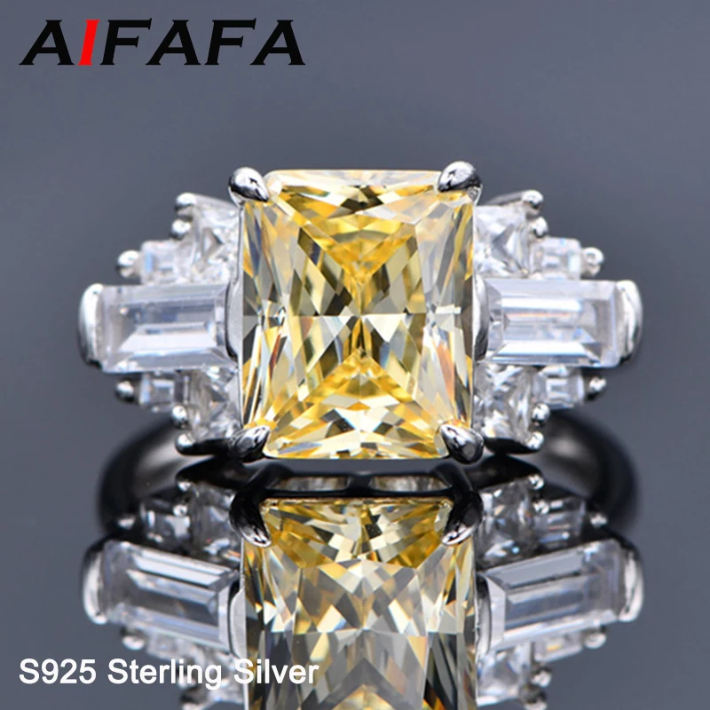 

Женское кольцо из серебра 100% пробы с муассанитом