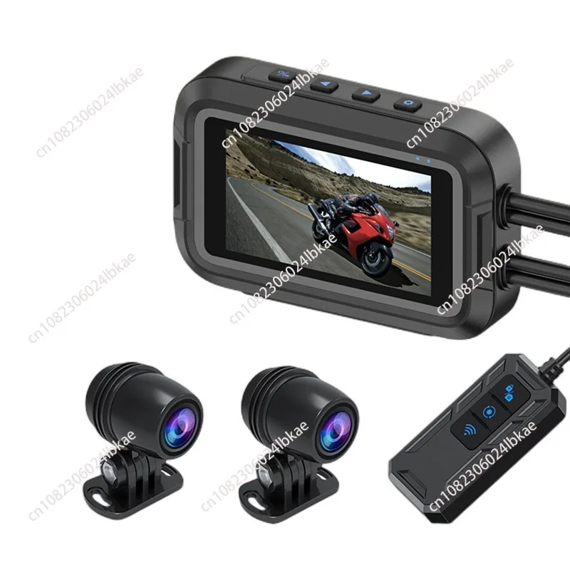 FOR Motorcycle DVR Full Body Waterproof Moto Camera WiFi GPS Dash Cam Front Rear Driving Video Recorder Black Box Dual 1080P