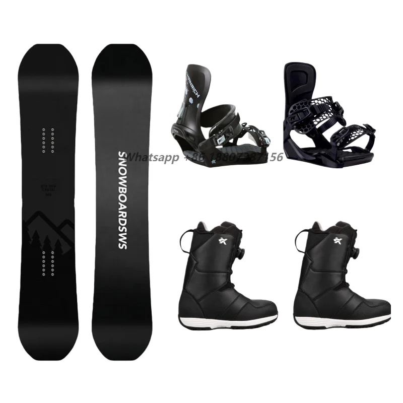 Snowboard Skiing  Set Freestyle Wood Core Snowboard for Adults Men and Women Winter Universal Snowboard Kit Skis