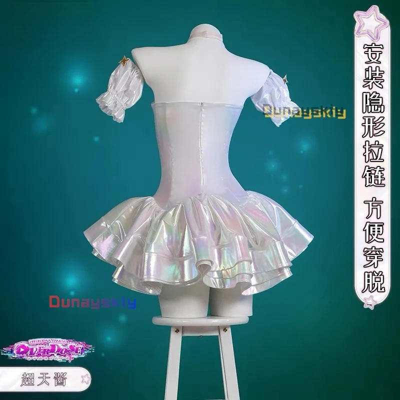 NEEDY GIATV OVERDOSE Streamer Overload Lolita fur s, KAngel Cosplay Costume, 2nd Workers Outfit, Women's Laser Skirts, Ribbon Wig