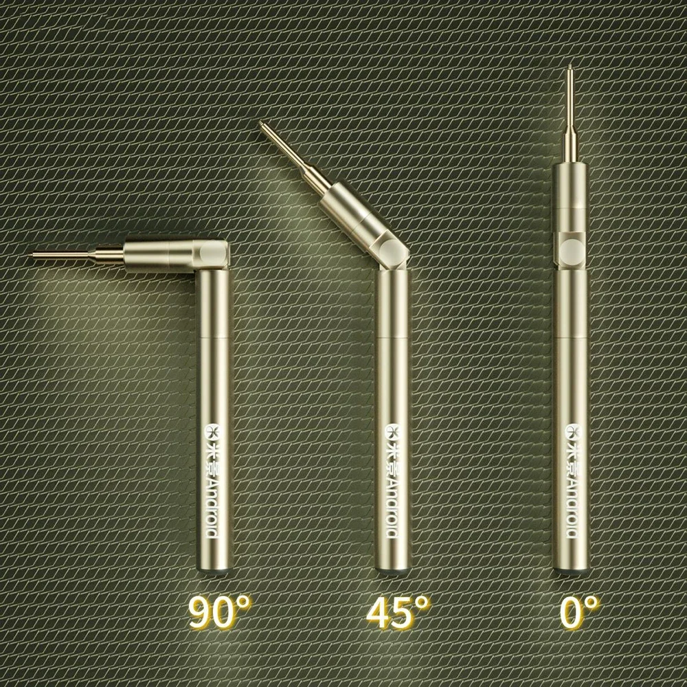 Mijing 360 ° 회전 접이식 마그네틱 나사 펜, 각도 조절 가능, 휴대폰 마더 보드 레이어드 수리 스크루 드라이버 키트