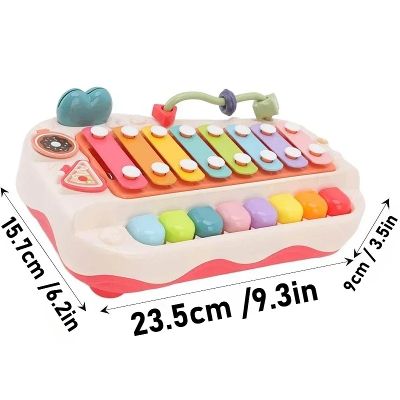 2 in 1 Baby Piano Xylophone for Toddlers Key Keyboard Piano Educational Musical Learning Instruments Toy for Baby Kid Girl Boy