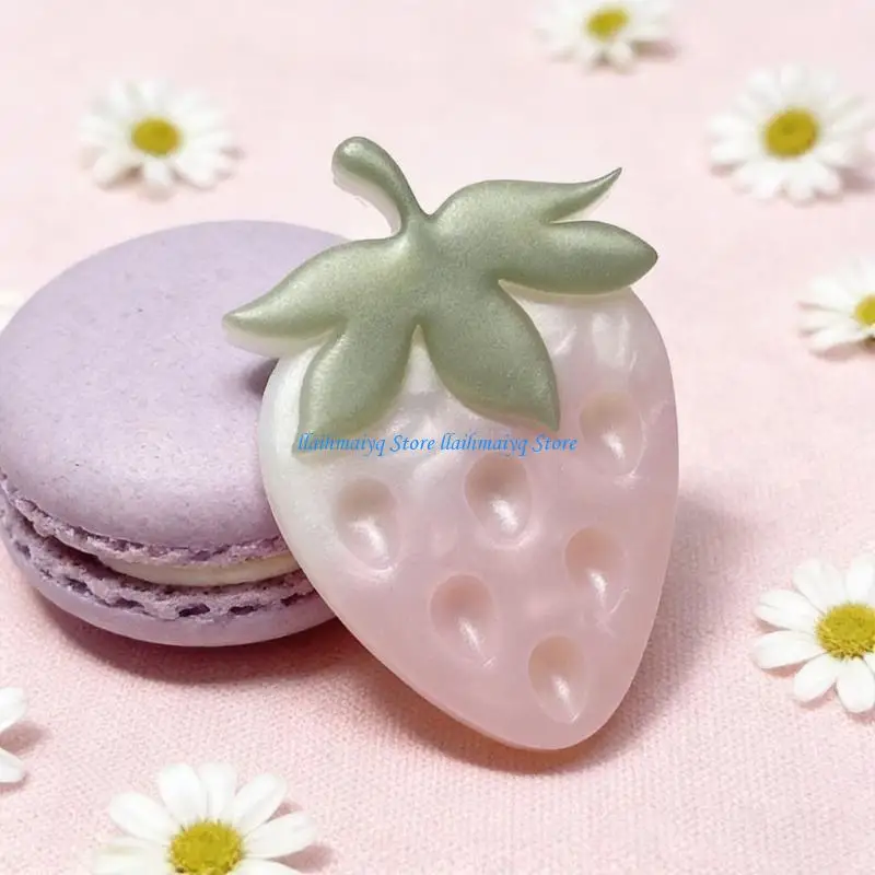 573B Flexible Strawberry Mold for Making Unique Resin Jewelry and Handmade Soap