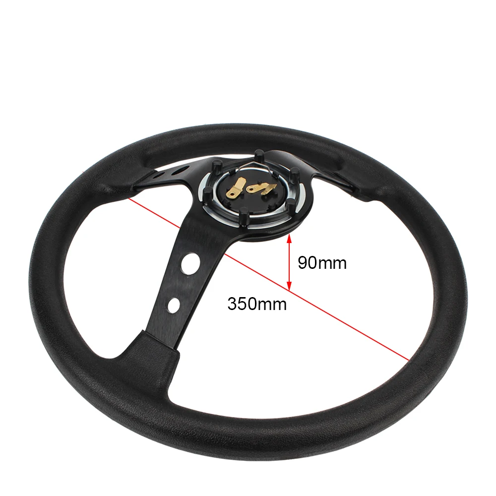 Racing Steering Wheels Universal 14 Inch/350MM Drifting Sport Steering Wheel Car Racing Steering Wheels PU 350MM For VW For BMW