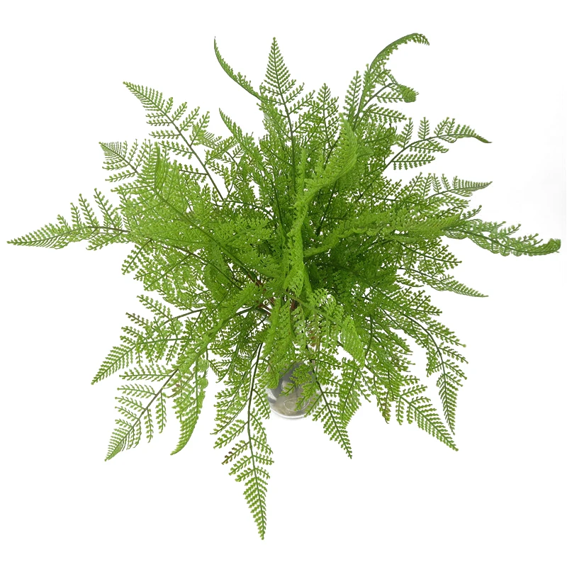 17 Leaves Feel Soft Glue Fern Persian Grass Persian Leaves Green Bundle Simulation Plant Wall Matching Material