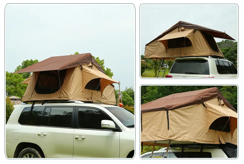 Factory direct sale foldable roof tent free ride outdoor canopy camping automatic folding beach tent