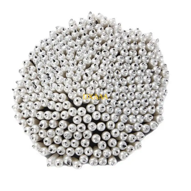 DXAA Sewn White Pearls Epaulette Detachable Shoulder Decor for Jackets Dresses Evening Occasion