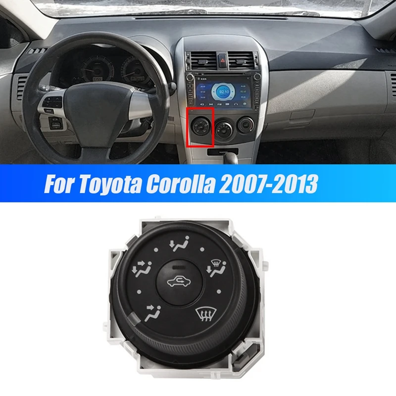 

Car Air Conditioning A/C Heating Panel Wind Direction Knob for Toyota Corolla 2007-2013 Control Temperature Switch