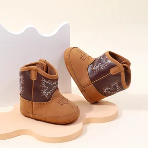 PU- und Baumwollbaby weiche Stiefel, Vorwalzierschuhe für Jungen und Mädchen, hohe Qualität, neuer Stil, BHX3210, Frühling und Herbst, 2024 10 Hauptverkaufsbarata weiblicher Bota - №2