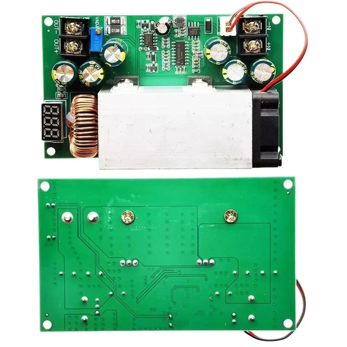 600W 25A DC Step-Down Converter Adjustable Voltage Regulator Module with Digital Display for 12V-75V Input Power Supply