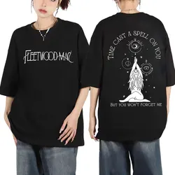 Fleetwood Mac Band Tour 2024 Double Sided Graphic T Shirts Fashion Trend Vintage T-shirts Men Women Rock Hip Hop Oversized Tees