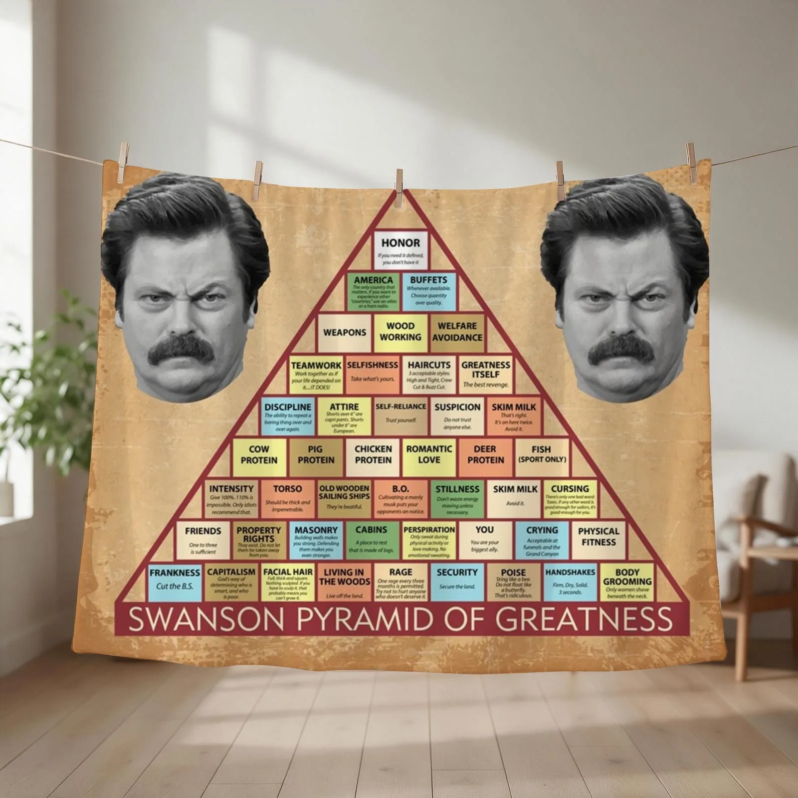 Swanson Pyramid of Greatness Throw Blanket heavy to sleep Baby cosplay anime For Sofa Thin Blankets