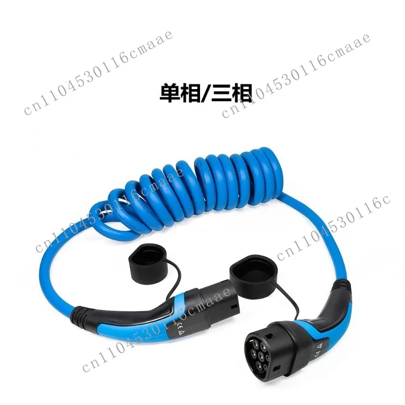 New Energy Vehicle European Standard Charging Double Head Spring Five Wire 16A/32A Single-phase Three-phase 480V