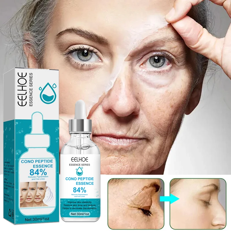 

Anti-aging wrinkle-removing facial serum to eliminate facial wrinkles, fine lines around the eyes, crow's feet and neck wrinkles