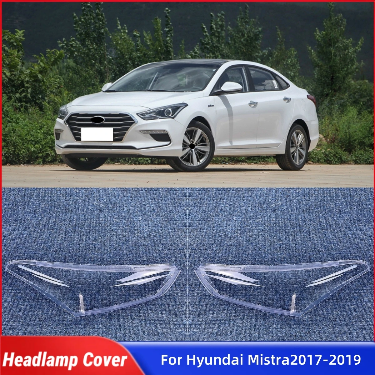 

Для Hyundai Mistra 2017 2018 2019, автомобильные аксессуары, передняя фара, крышка лампы, стеклянная фара