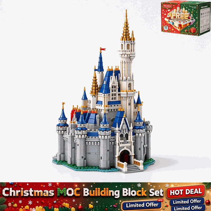 9573PCS Fairy Tale Castle Palace Model Creative Building Blocks Custom Puzzle DIY Education Assembly Toy Birthday Holiday Gifts