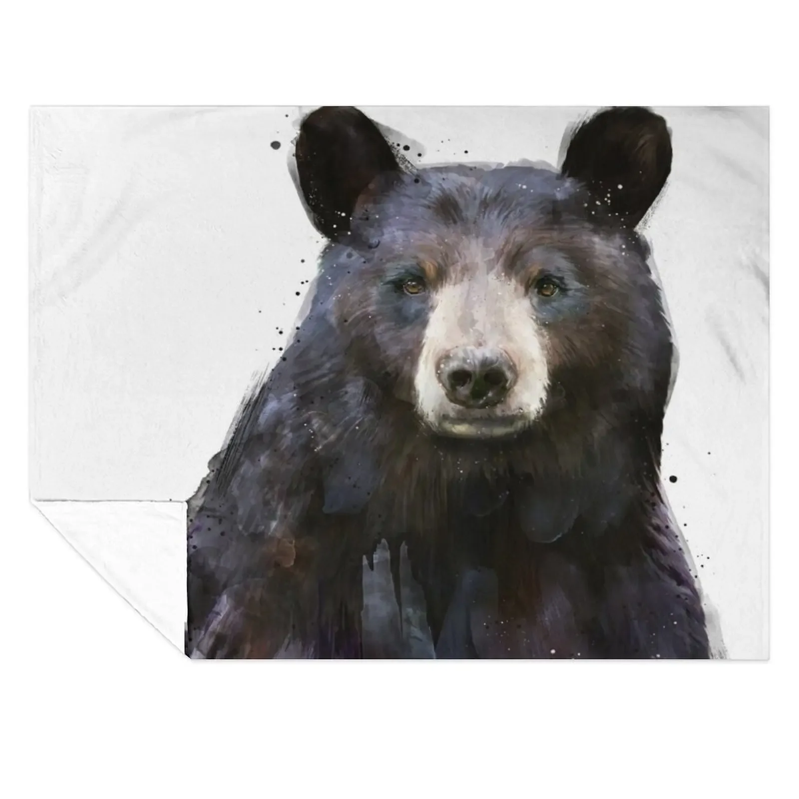 

Black Bear Throw Blanket Cute Bed Fashionable Summer Beddings Tourist Blankets