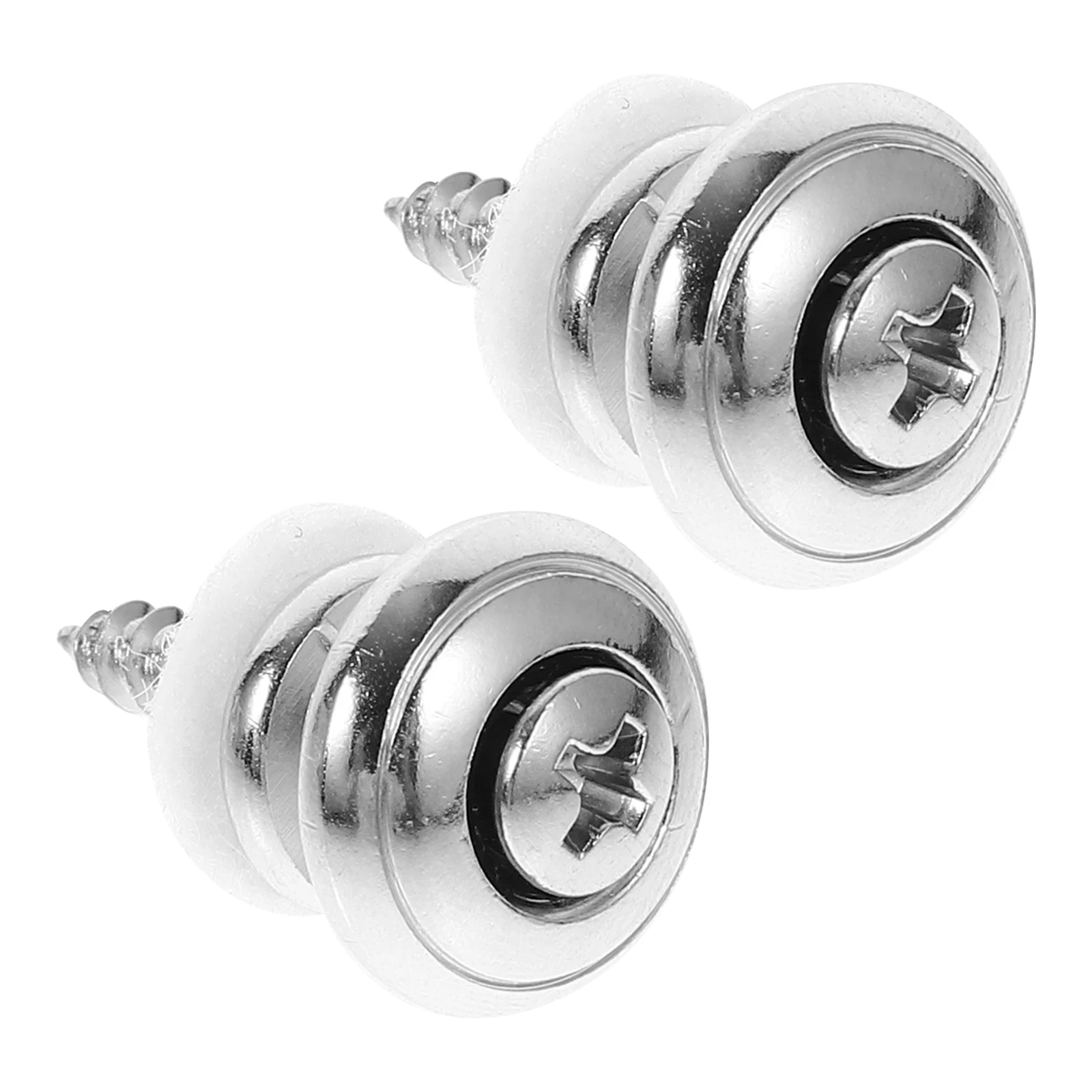 

Metal Strap Buckle Guitar Locking System Button Acoustic Locks Buttons Silver Latches Electric