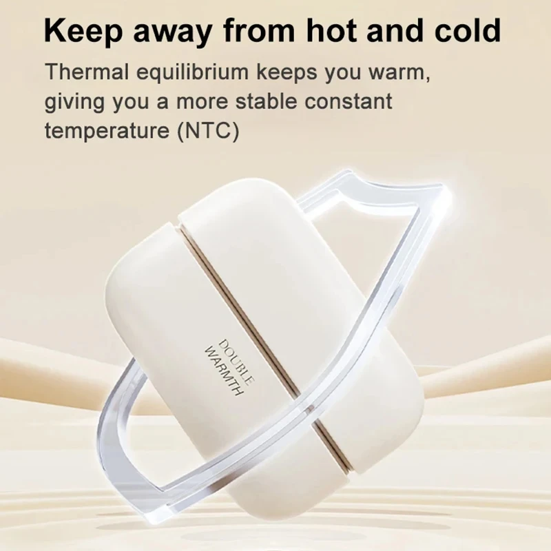 Xiaomi 2-in-1 magnetische scheiding handwarmer Draagbare verstelbare verwarming Winter Duurzame veilige verwarming Zakhandwarmer Nieuw