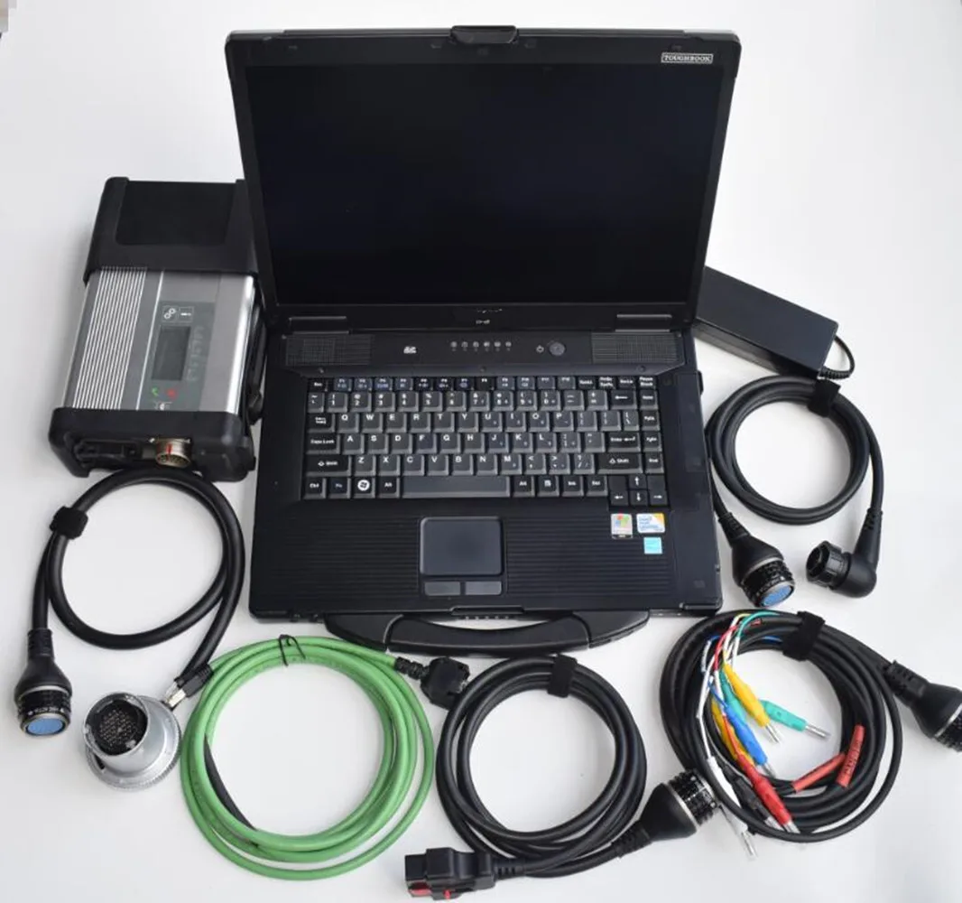 MB Star C5 With Laptop CF-52 Full Set MB SD Connect Compact 5 Car Truck Diagnostic Tool C4 With Wifi Ready to Work