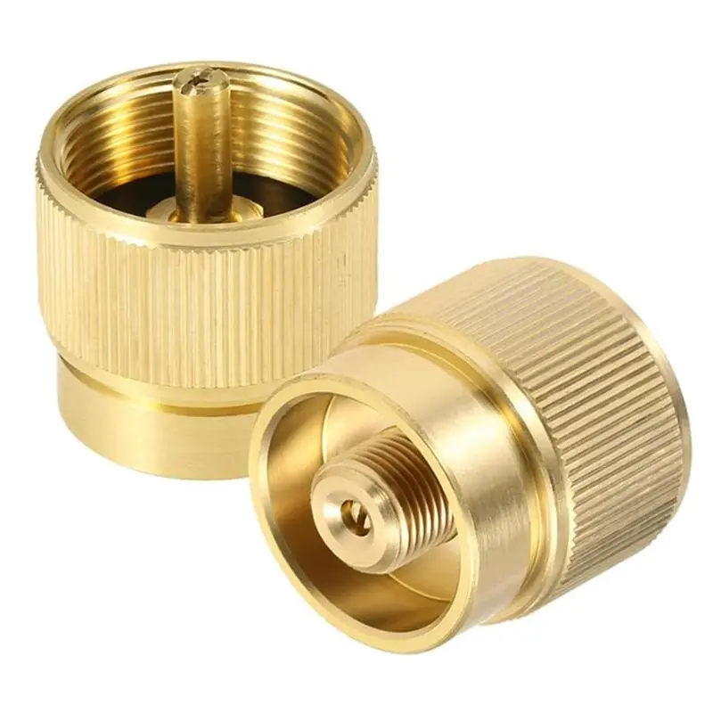 Adaptador Conversor de Gás Propano ABWZ para Camping, Adaptador de Recarga Mútua para Tanque de Gás Plano e Tanque de Gás MAPP para Uso Externo