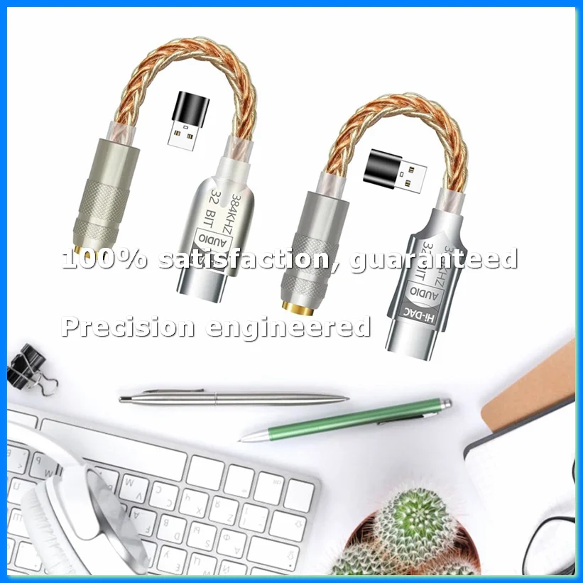 USB C to 3.5mm Earphone Amplifier Headphone Amp ALC5686 Hifi Digital Audio Decoder AUX Audio Cable Adapter Converter-ABWO