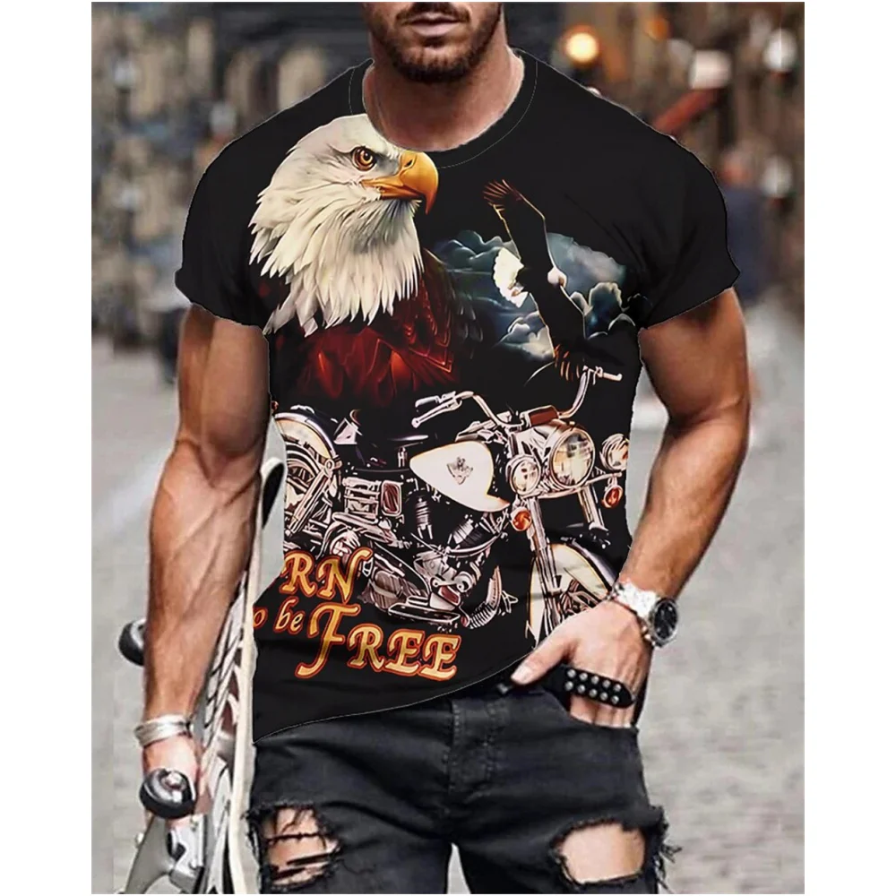 2024 T-Shirts Animal 3d Print Tiger Retro Fashion Men\'s T-Shirt Summer Short Sleeves Casual Street T Shirt Top Men\'s Clothing
