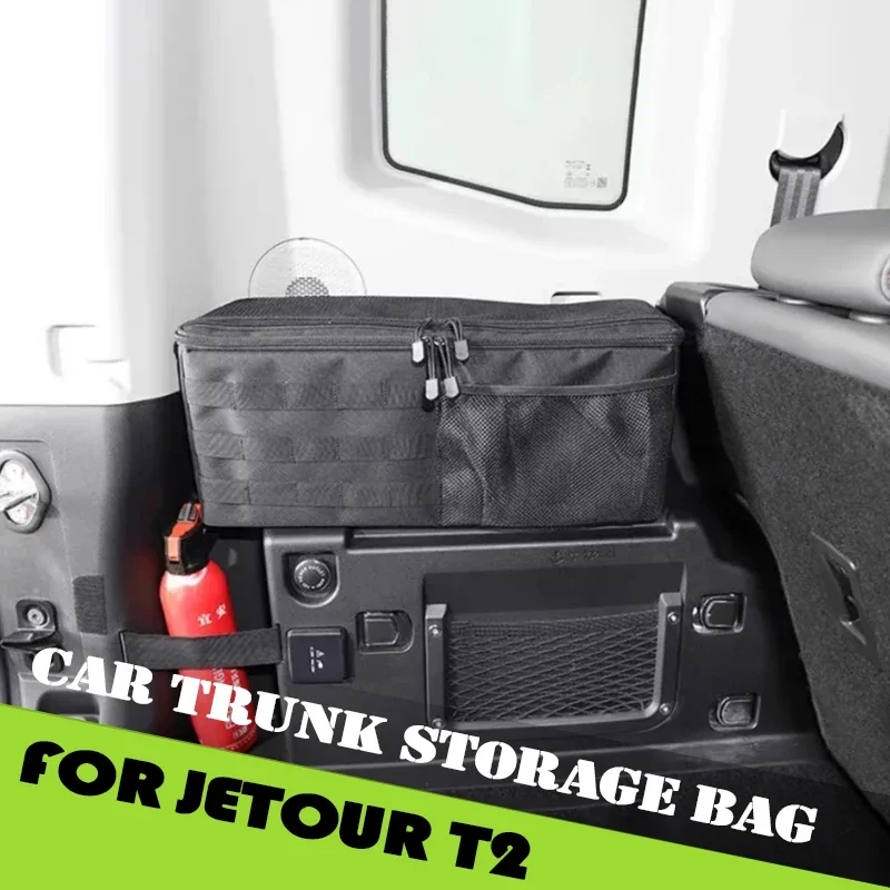 

Car Trunk Storage Bag Fit for Jetour Traveller T2 2023 2024 2025 Car Tailgate Both Sides Storage Bags Car Interior Accessories