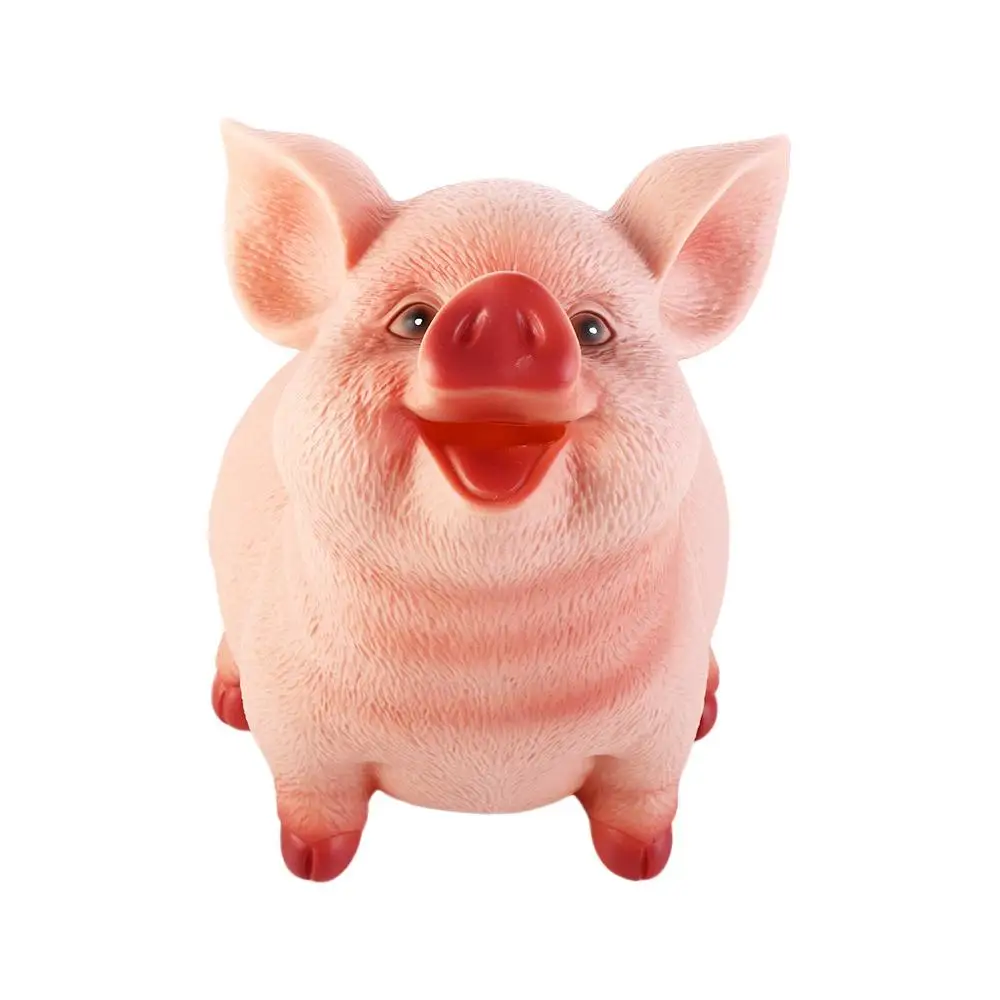 Cute 1Pcs Home Decoration Pig Shaped Children Toys Large Piggy Bank Pig Statues Money Box Coins Storage Box