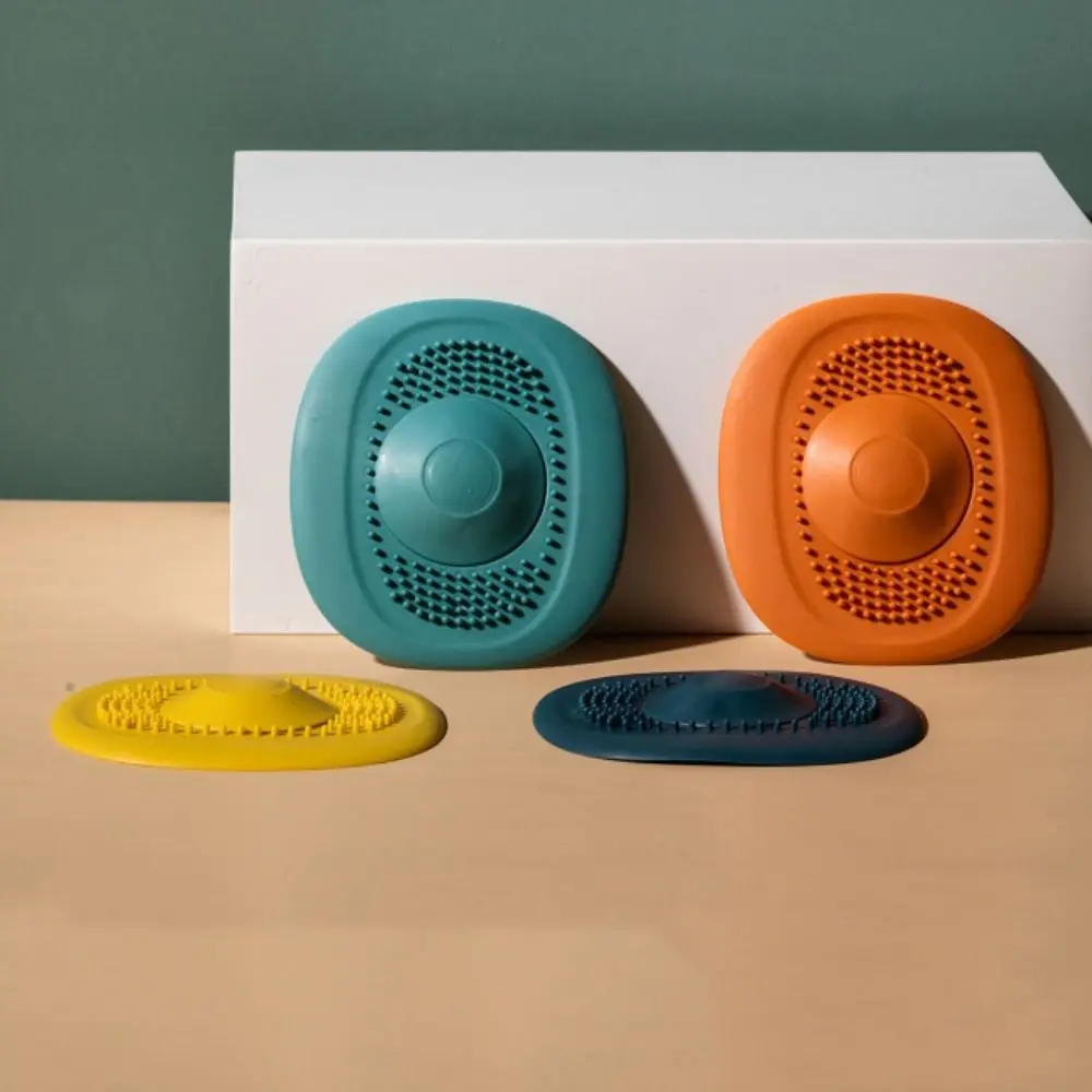 

New TPR Drain Strainer Orange Blue Yellow Green Anti-clogging Bathtub Filter Deodorant Tool Hair Catcher Bathroom Shower