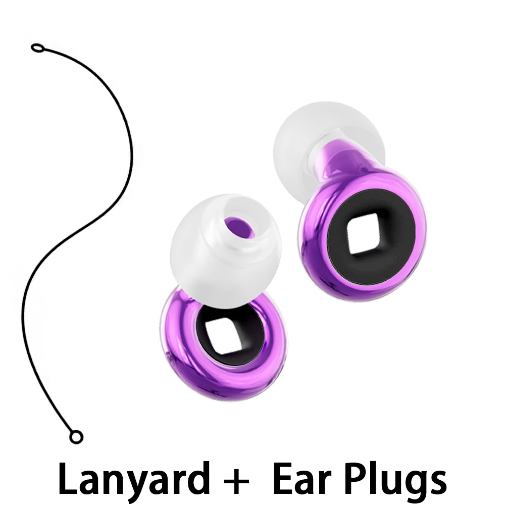 Workplace Disturbance Reduction Earplugs Silicone Lanyard for Earplugs Comfort Ear Inserts For Open Layout Offices