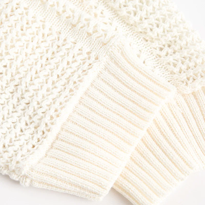 MWJLPWQ メンズ 2025 秋新作 アメリカンスタイル ホローデザイン ニット シンプル Vネック セーター ユニセックス プリント カジュアル トップス トレンド 20971