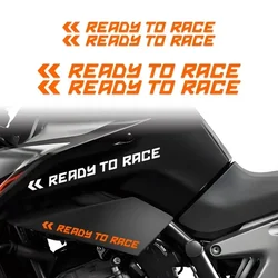 READY TO RACE Logo Reflective Motorcycle Accessories Motorbike Body Decorative Stickers Vinyl Waterproof Decal for KTM DUKE