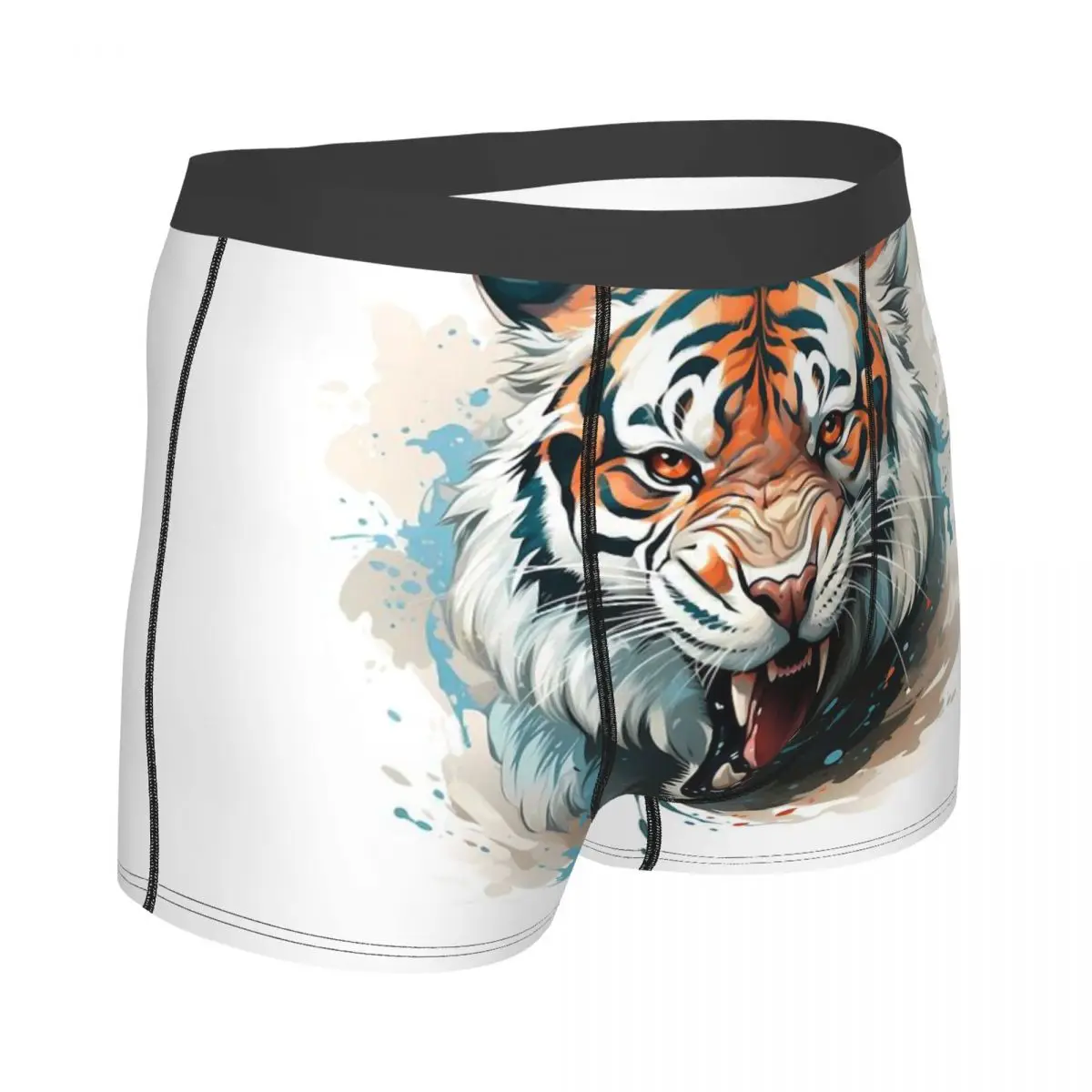 Cool Animals, Lions, Tigers, Mencosy Boxer Briefs,3D printing Underwear, Highly Breathable Top Quality Gift Idea