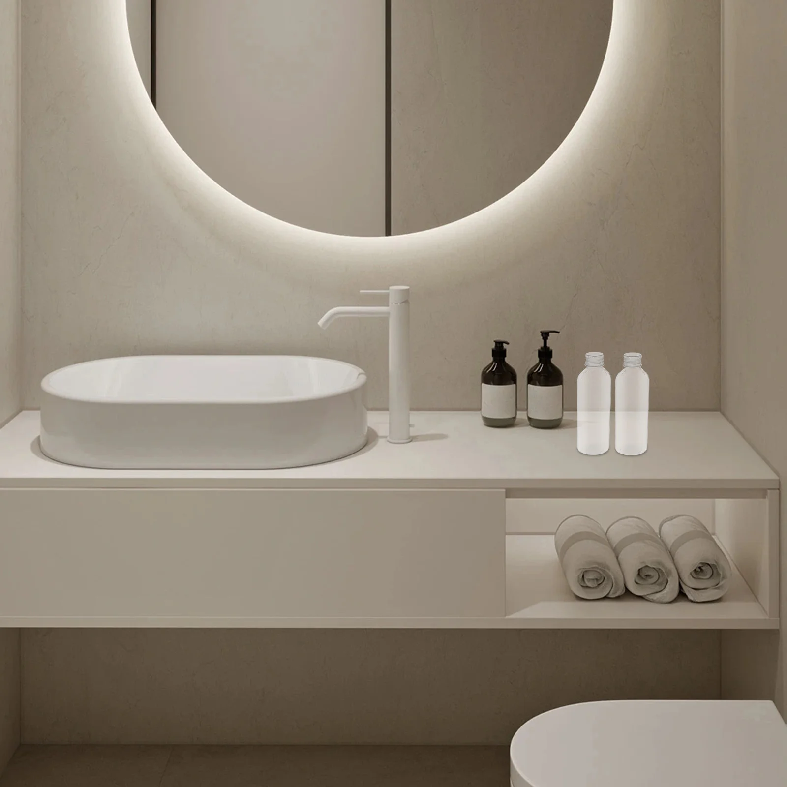 

15Pcs Transparent Cosmetics Bottles Durable Refillable Plastic Containers Travel Liquid Dispenser Lotion Shampoo Body Wash