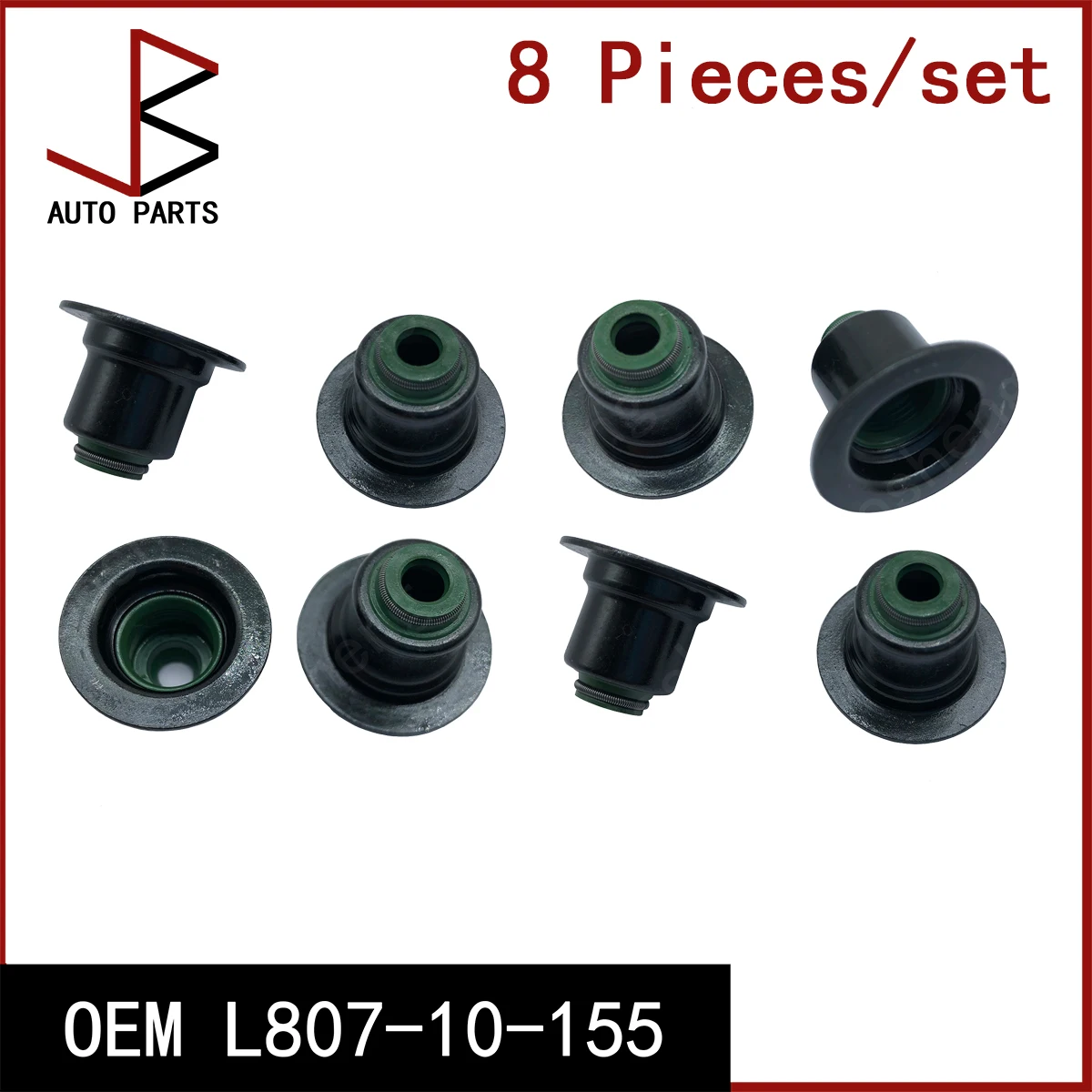 8 unids/set anillo de sello de vástago de válvula OEM L807-10-155 L80710155 L807 10 155 para MAZDA 3 2013-2019 LAND ROVER RANGE ROVER EVOQUE -19