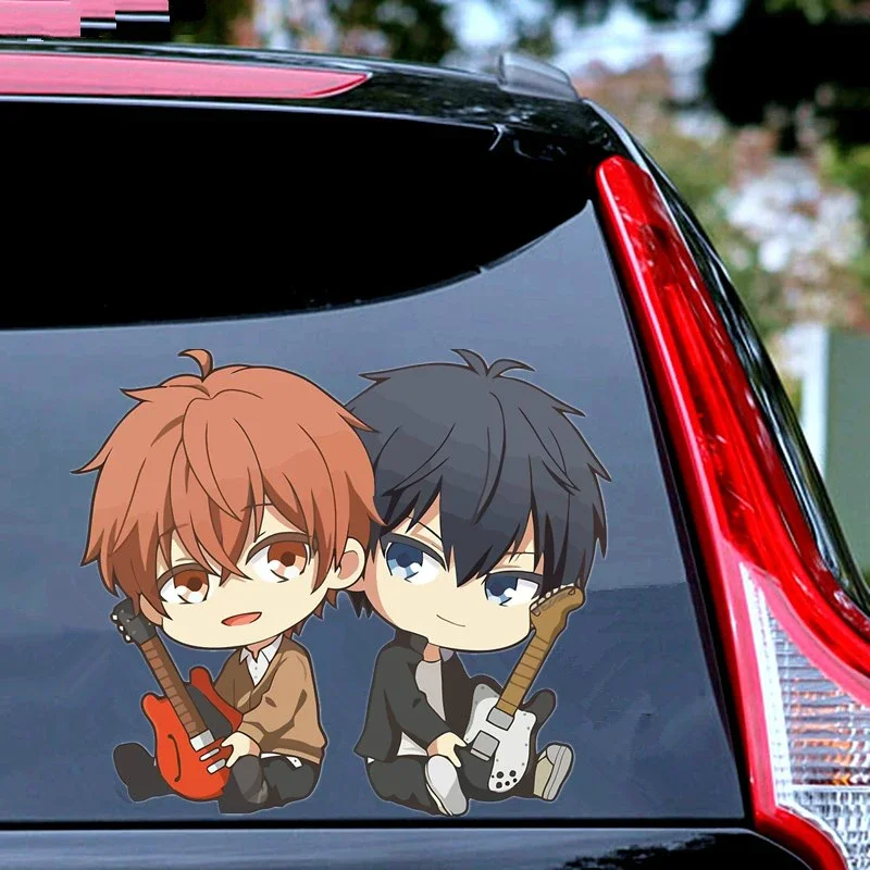 Car Stickers Fashion Lovely  Mafuyu and Ritsuka Chibis Vinyl Decals Car Bumper Rear Window Body Decoration Decal,15cm*15cm