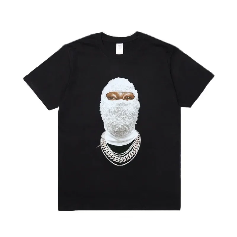 Ih nom uh nit-Camiseta de Hip Hop para hombre, ropa de calle con diamantes enmascarados, moda deportiva, alta calidad, monopatín, algodón de gran tamaño, 3D