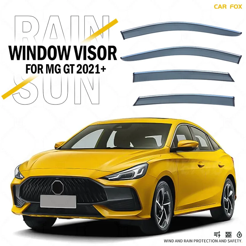 

4 шт. для MG GT 2014-2021+ Дефлекторы окон автомобиля, навесы-козырьки, защита от дождя и солнца, аксессуары для авто
