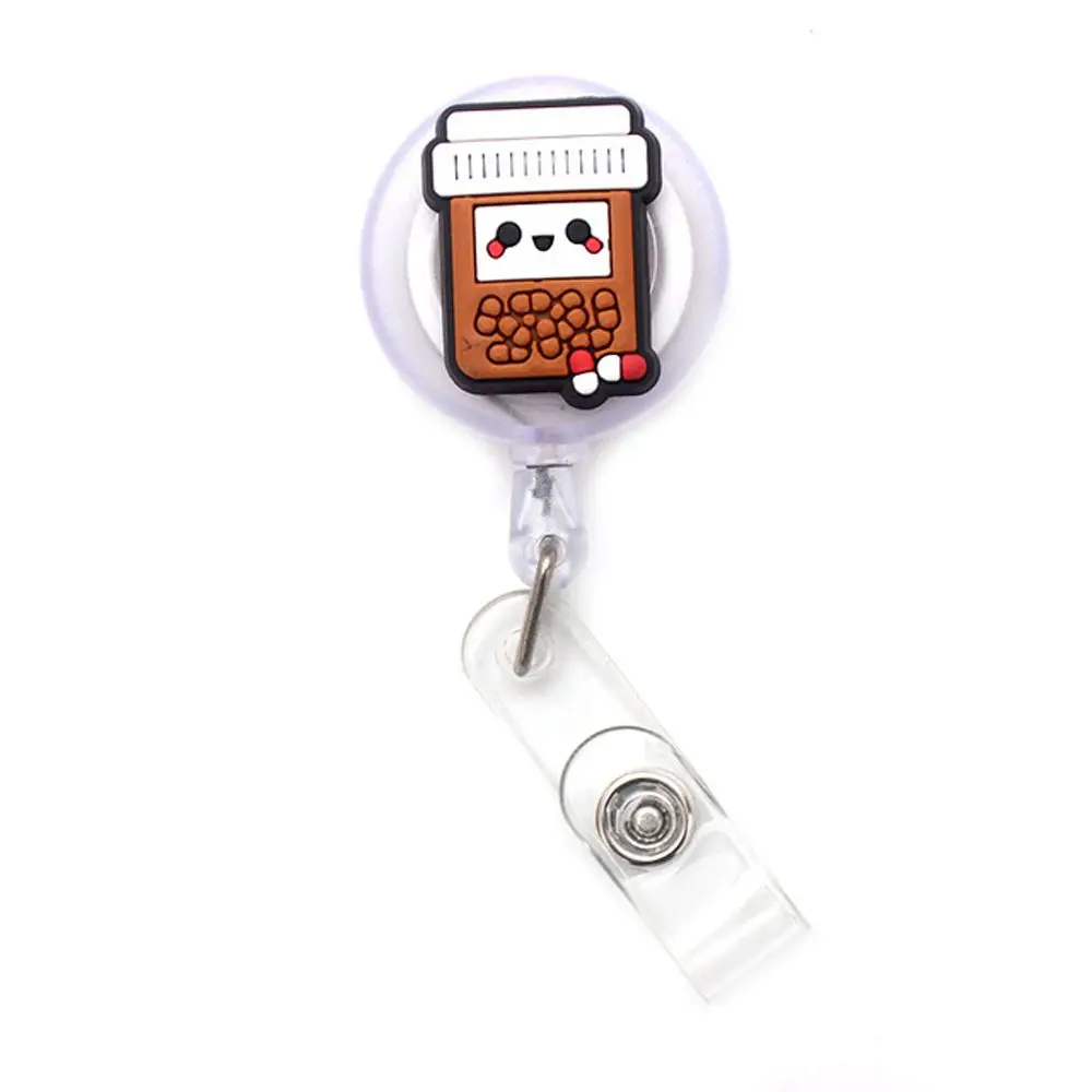 Chest Card Holder Work Card Clips Students Card Nurse Badge Holder Retractable Badge Reel ID Card Clips Hospital Badge Holder